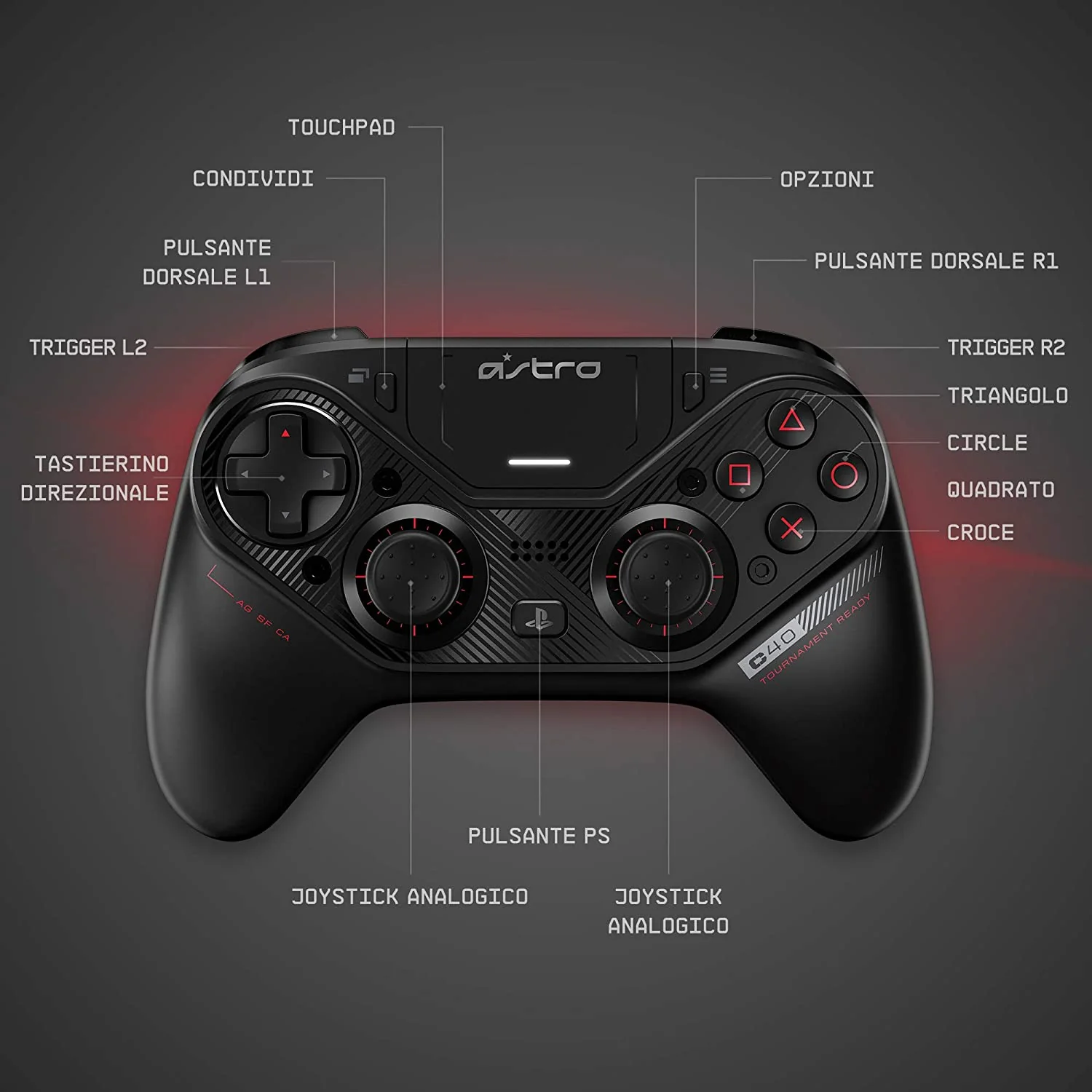 ASTRO C40 TR CONTROLLER BLACK Playstation 4 - PC Games (ESPOSIZIONE NEGOZIO) - Image 5