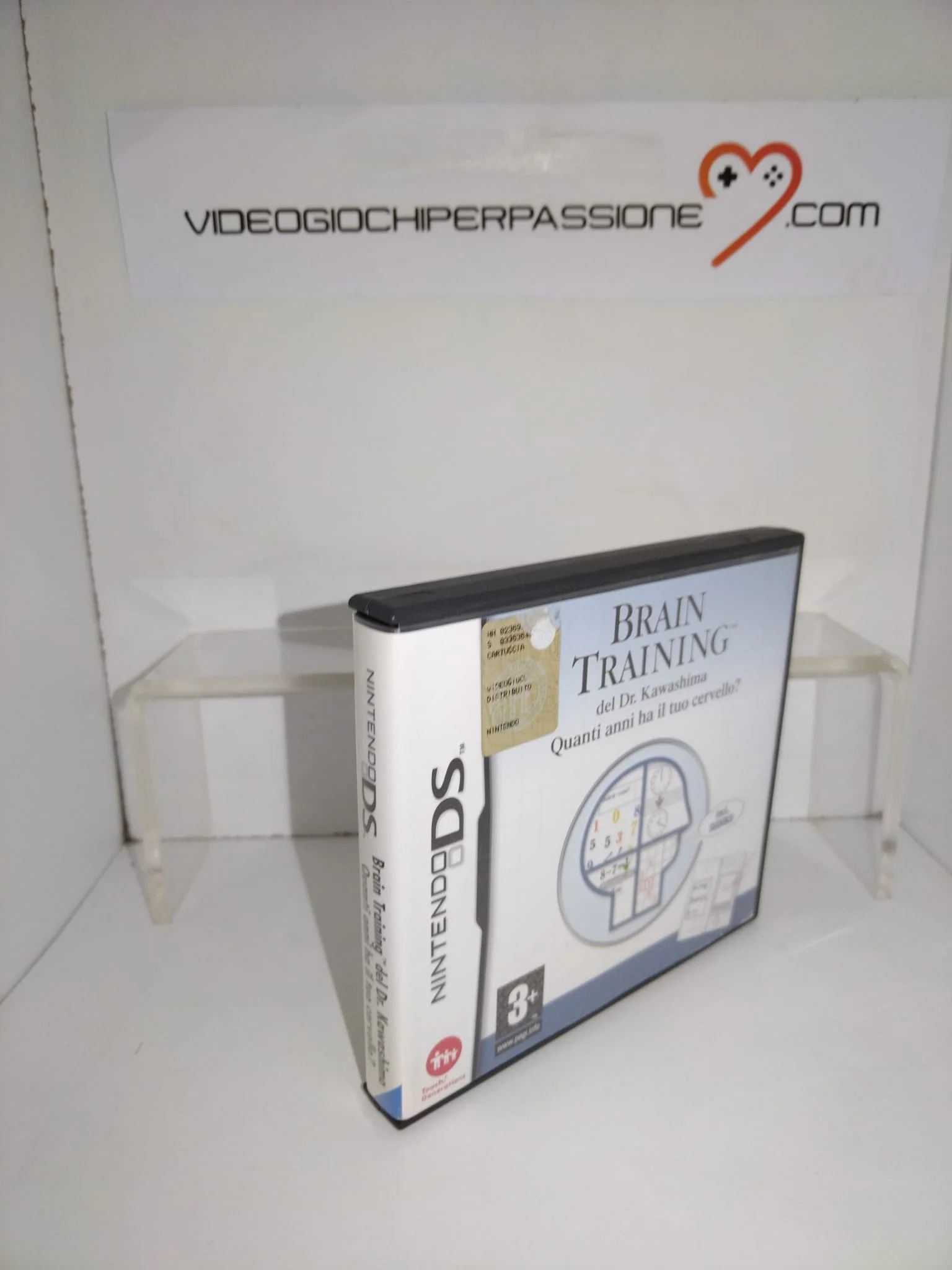 BRAIN TRAINING -quanti anni ha il tuo cervello -NINTENDO DS (USATO)(VERSIONE ITALIANA)