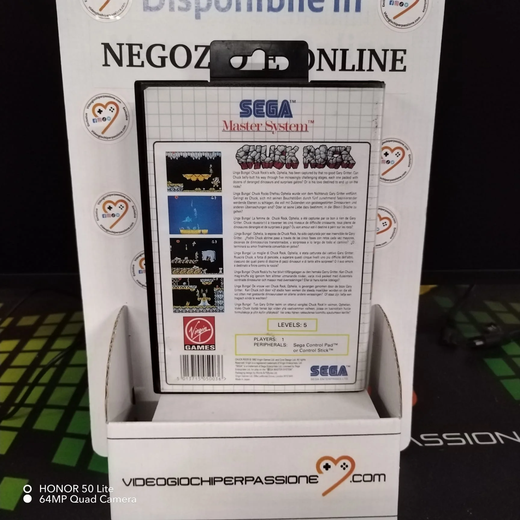 Chuck Rock Sega Master System PAL (usato garantito)(senza manuale) - Image 2