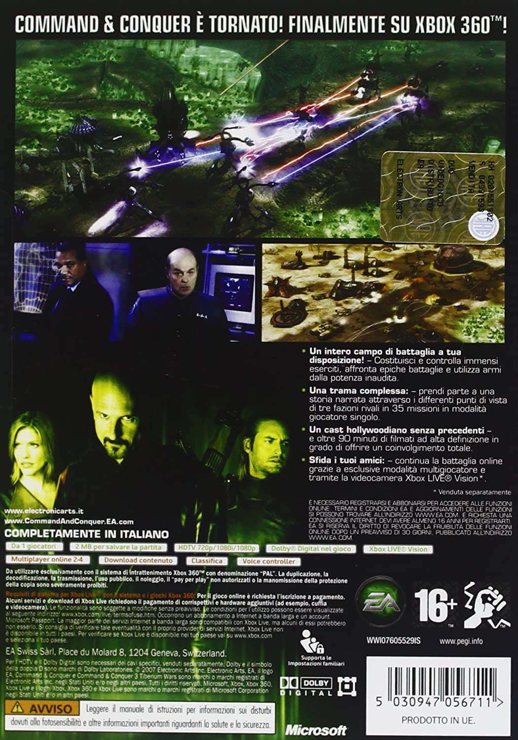 COMMAND E CONQUER TIBERIUM WARS XBOX 360 EDIZIONE ITALIANA - Image 2