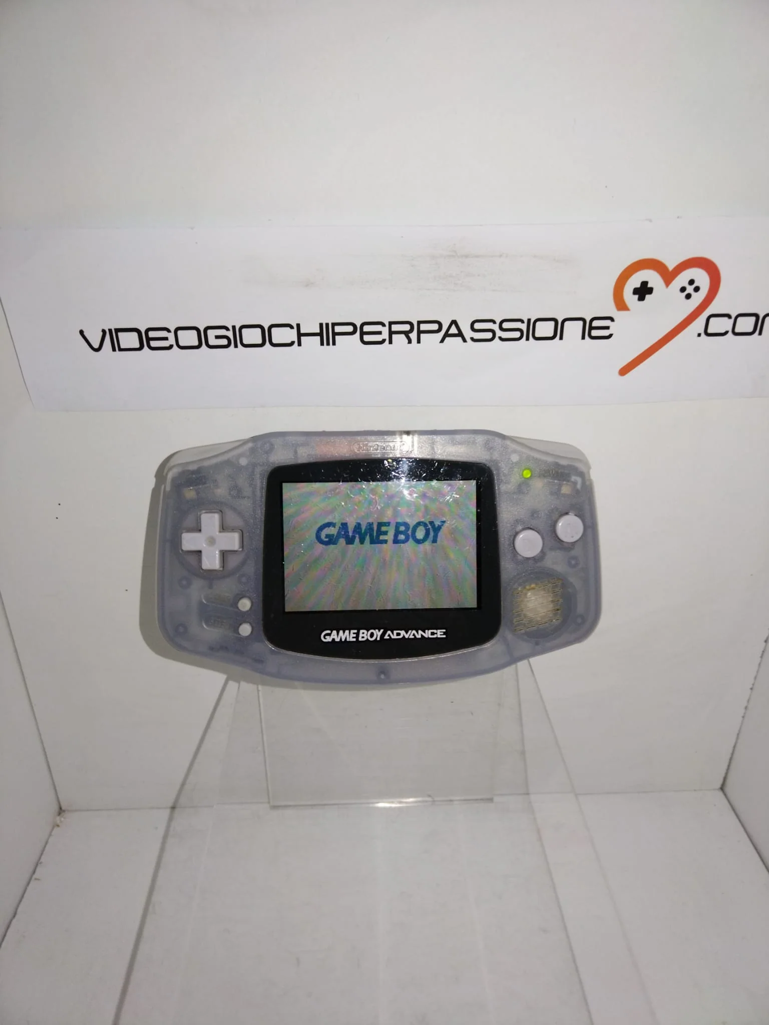 CONSOLE NINTENDO- game boy advance -(usato)TRASPARENTE