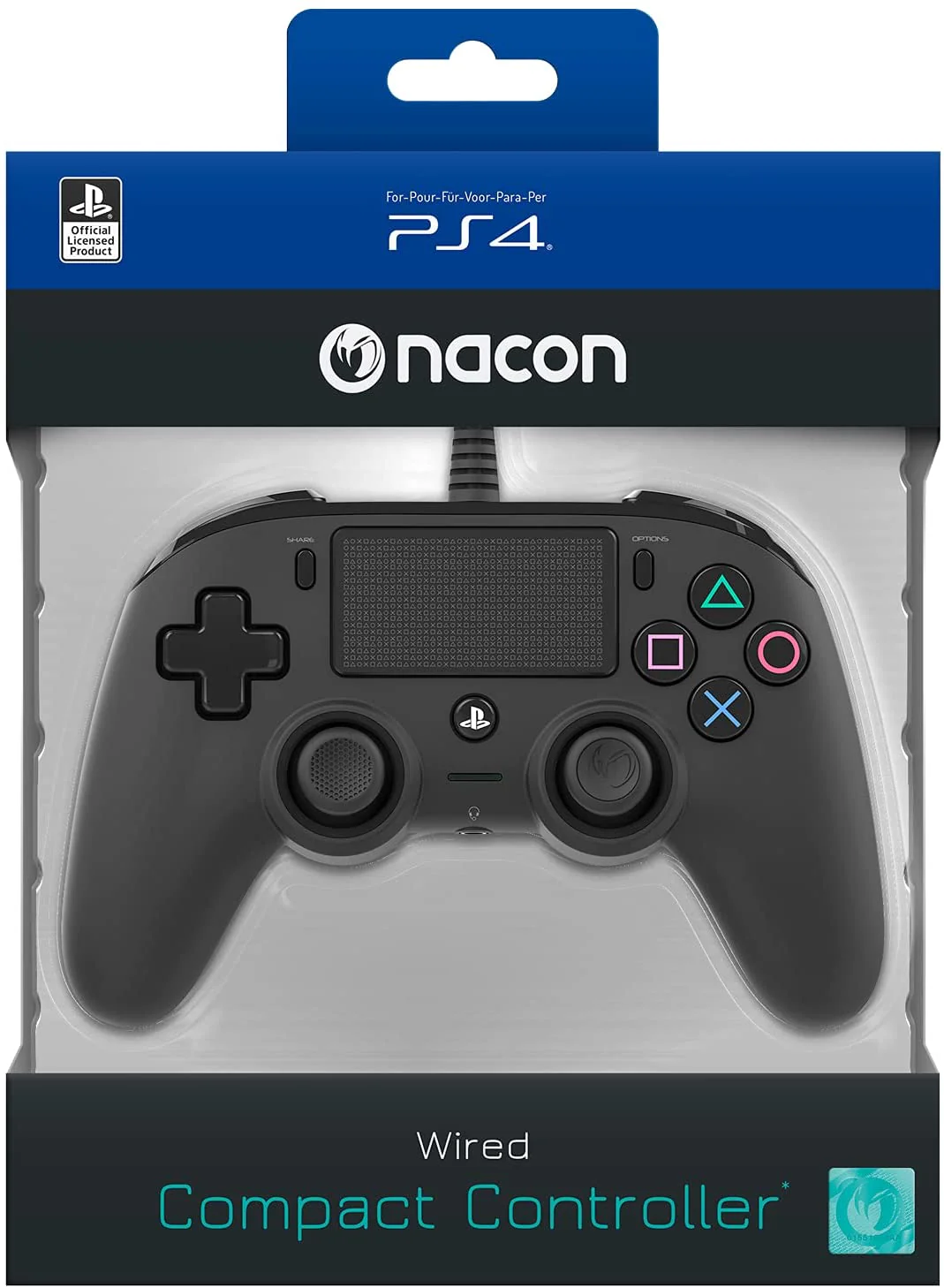 Controller, Nero - PlayStation 4 Nacon Compact - Image 4