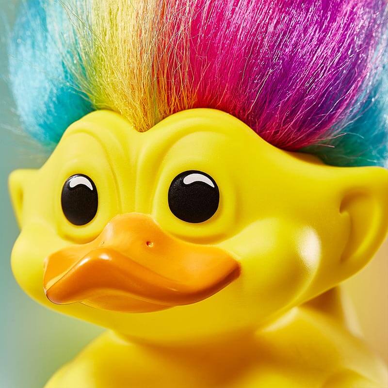 Troll ufficiali Rainbow Troll (giallo con capelli arcobaleno) TUBBZ Cosplaying Duck - Image 8