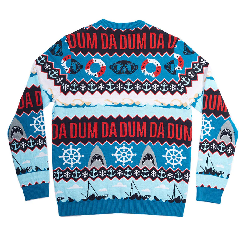 "Da Dum" di Jaws Maglione Ufficiale Natalizio - Ugly Sweater - Image 2