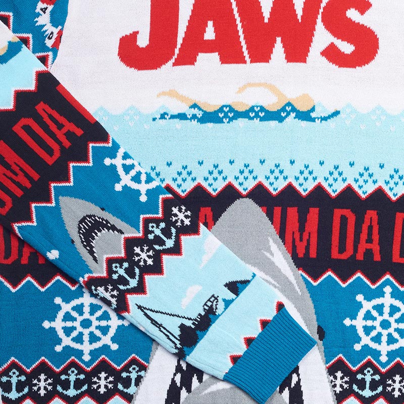 "Da Dum" di Jaws Maglione Ufficiale Natalizio - Ugly Sweater - Image 3