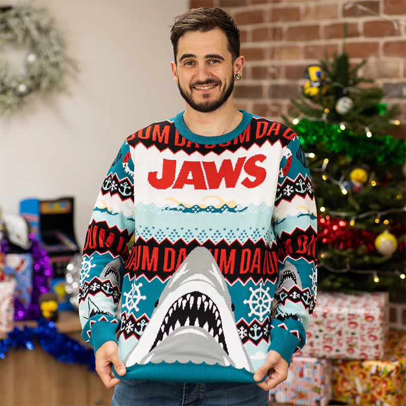 "Da Dum" di Jaws Maglione Ufficiale Natalizio - Ugly Sweater - Image 6