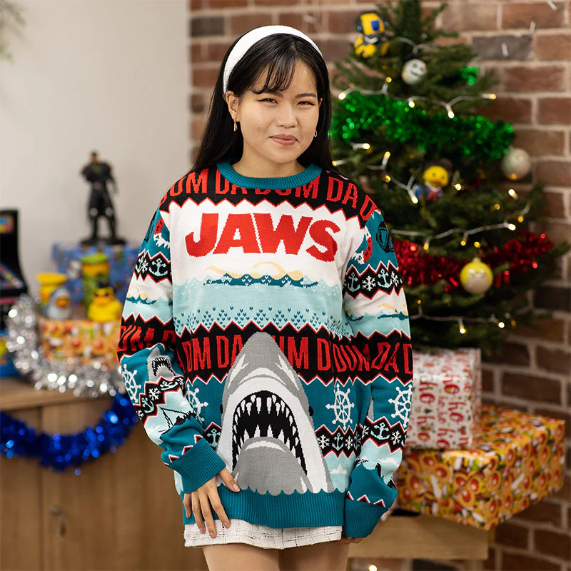 "Da Dum" di Jaws Maglione Ufficiale Natalizio - Ugly Sweater - Image 7