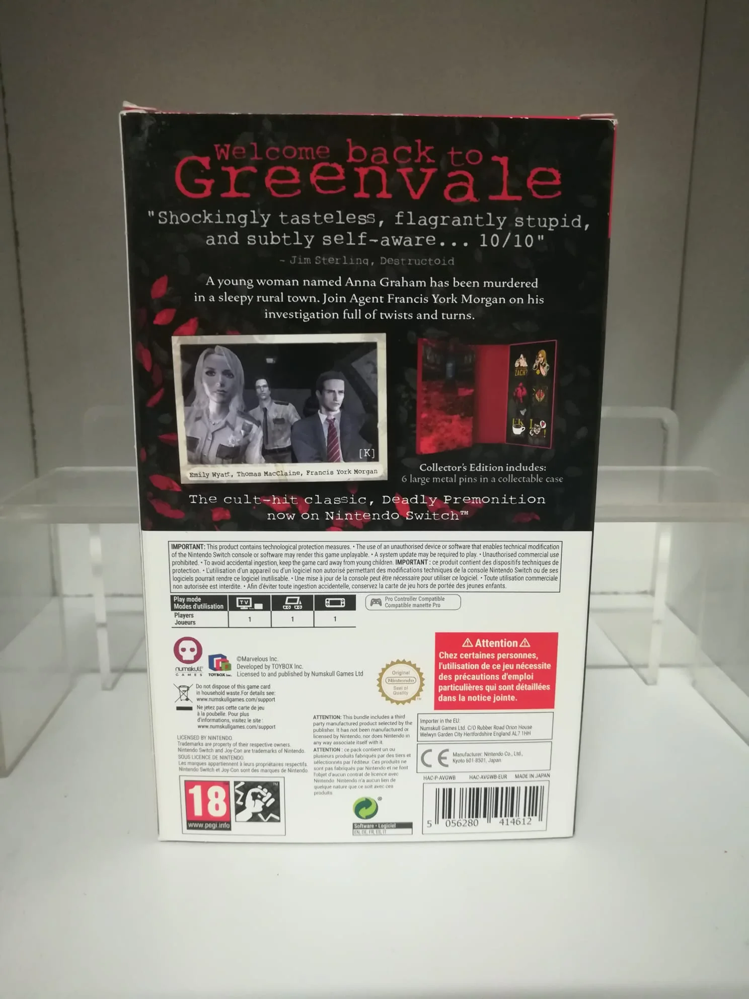 DEADLY PREMONITION ORIGINS COLLECTOR'S EDITION NINTENDO SWITCH EDIZIONE REGNO UNITO - Image 3