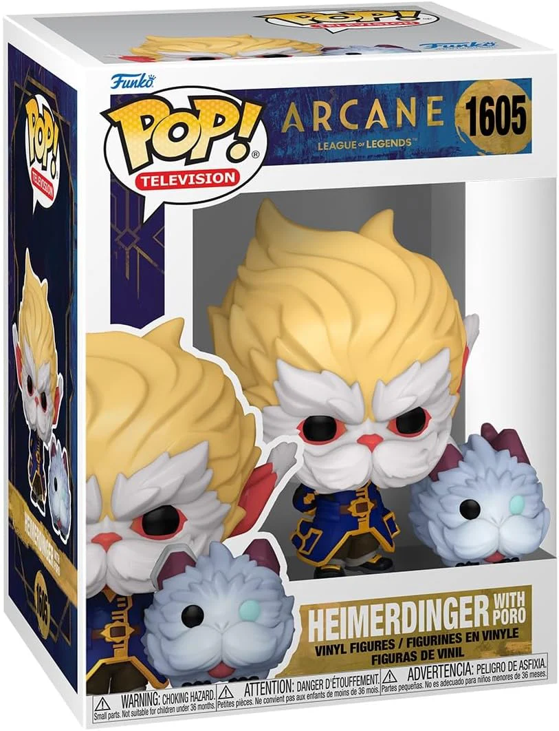 Funko Pop! TV: Arcane LoL– Heimerdinger With Poro - League Of Legends - Image 3