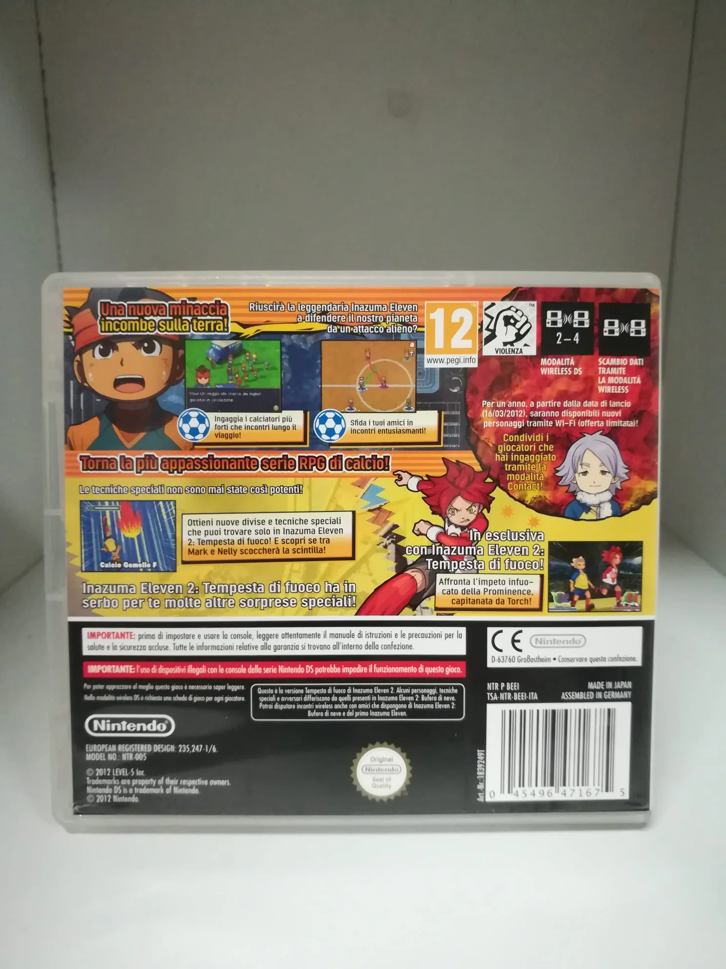 INAZUMA ELEVEN 2:TEMPESTA DI FUOCO NINTENDO DS (usato garantito) - Image 2