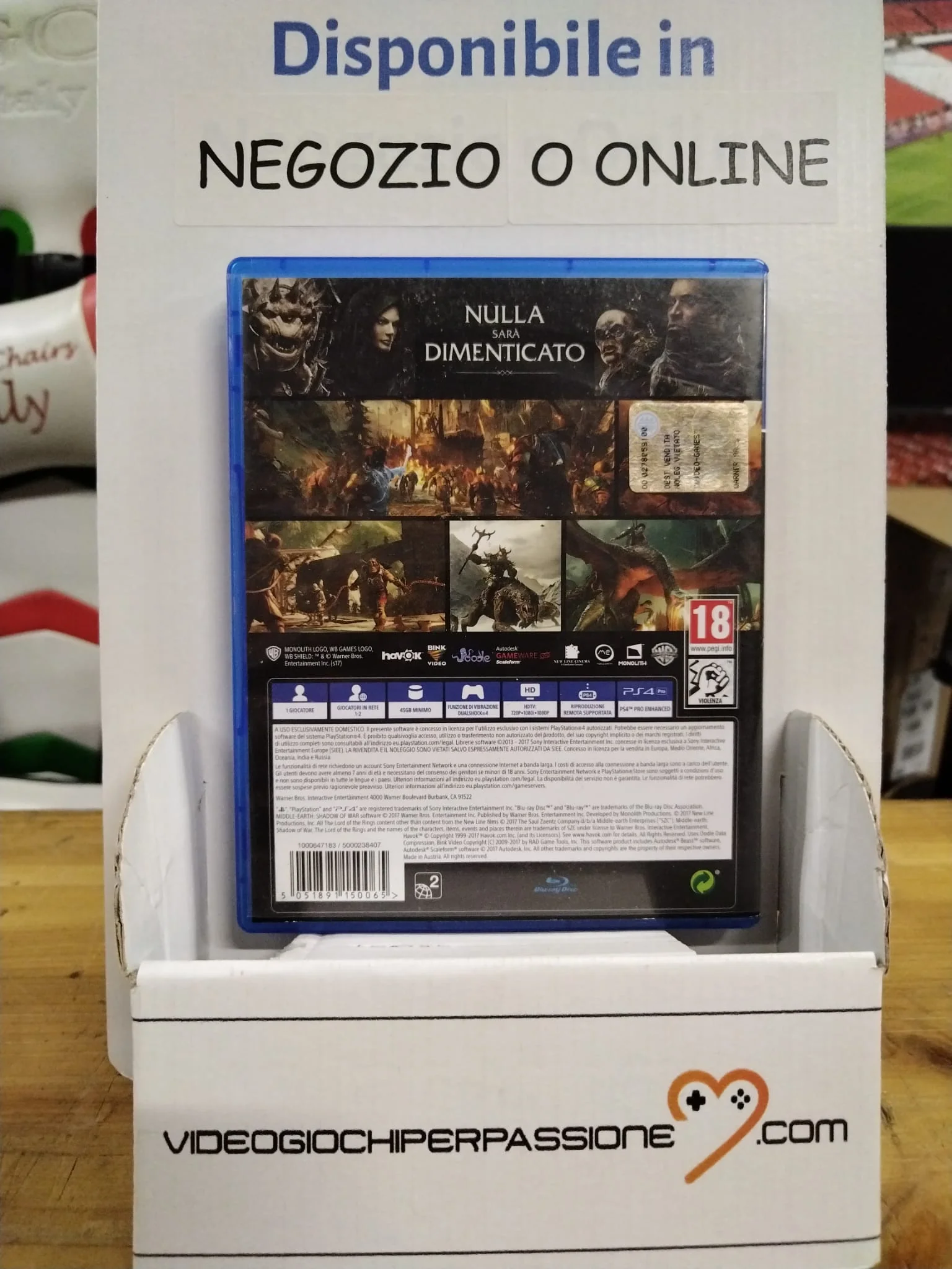 LA TERA DI MEZZO L'OMBRA DELLA GUERA PS4 (versione italiana)(usato) - Image 2