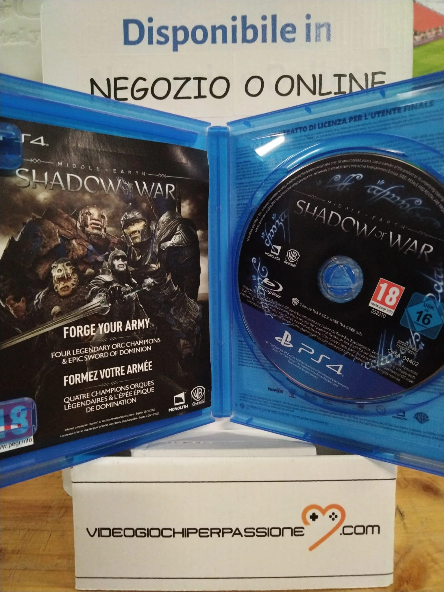 LA TERA DI MEZZO L'OMBRA DELLA GUERA PS4 (versione italiana)(usato) - Image 3