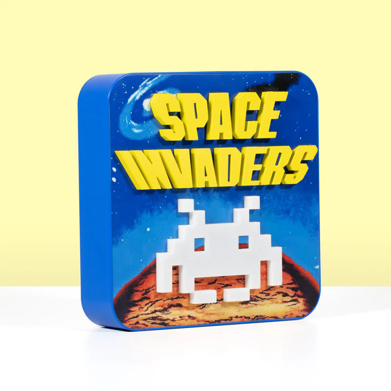 Lampada da scrivania / applique da parete 3D Space Invaders ufficiale
