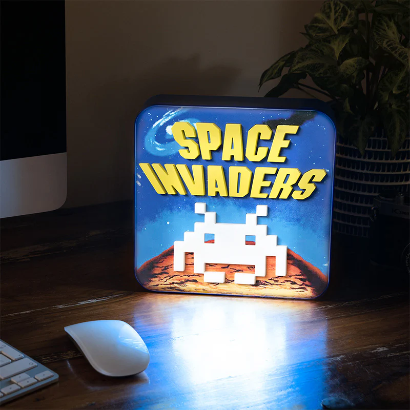 Lampada da scrivania / applique da parete 3D Space Invaders ufficiale - Image 4
