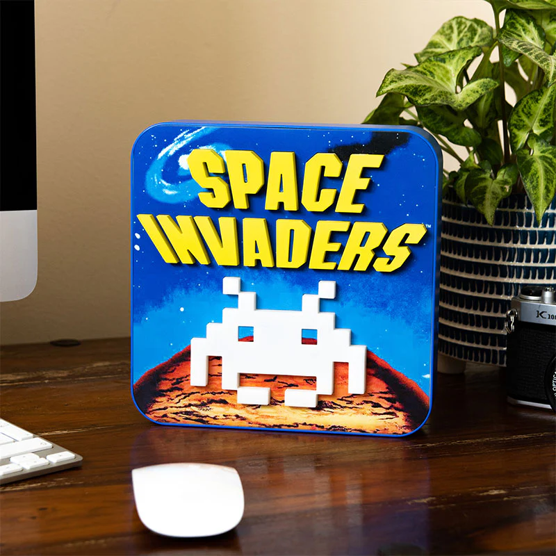 Lampada da scrivania / applique da parete 3D Space Invaders ufficiale - Image 5