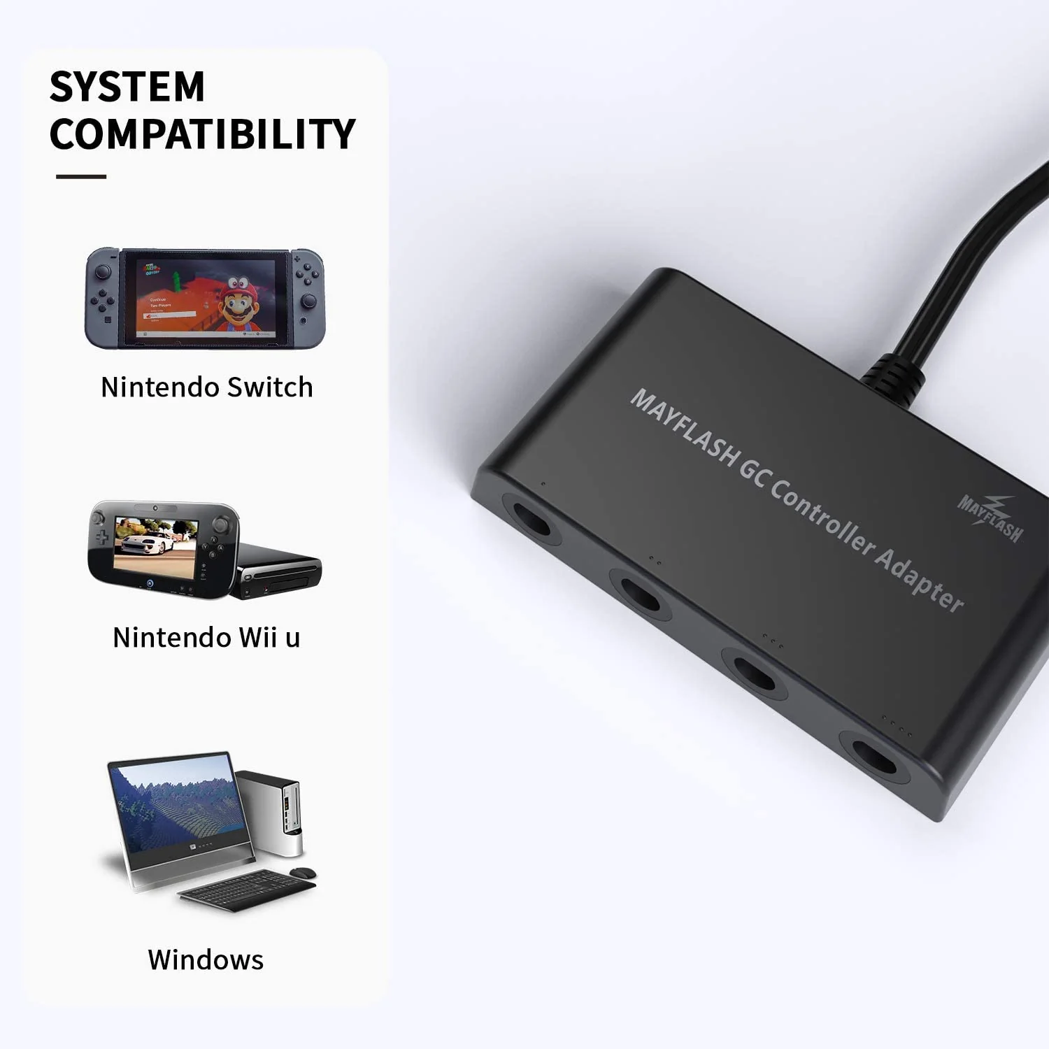 GAMECUBE CONTROLER ADAPTER FOR WII U/ PC / SWITCH - Image 2